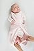 SwaddleDesigns Microfleece Sleeping Sack with 2-Way Zipper, Pastel Pink Puff Circles, 0-6MO