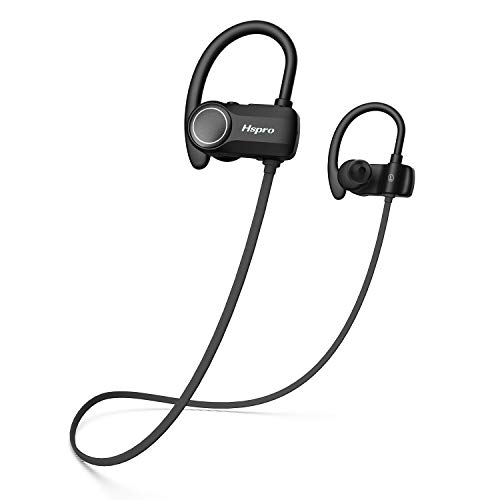 Bluetooth Headphones, HSPRO IPX7 Waterproof Wireless Earbuds, Sports Wireless Running Headphones, CVC6.0 Noise Cancelling Earphones with Microphone, 10 Hours Battery