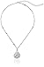 1928 Jewelry Filigree Pear Shape Pendant Necklace, 16