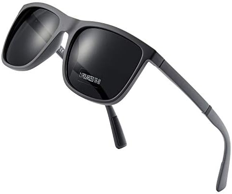Mens Sunglasses 100% UV protection TR90 Frame Ultra Light Polarized Sunglasses for Men Women