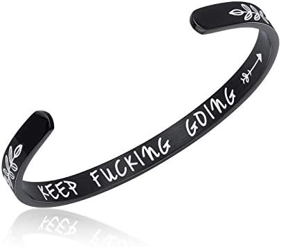 Cuff Bangle Bracelet You Are Braver than You Believe Stainless Steel Inspirational Jewelry