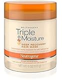 Neutrogena Triple Moisture Deep Recovery Hair Mask Moisturizer For Dry Hair, 6 Oz (Pack of 2)