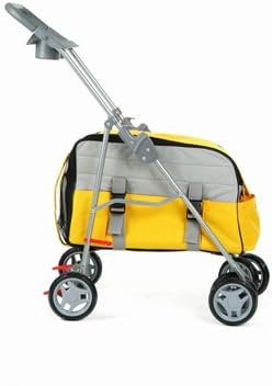 yellow dog stroller