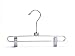 Quality Chrome Pant & Skirt Hanger Set - 8-Pack with 360-Degree Swivel Hooks - Durable, Anti-Rust Hangers for Clothes, Jeans & Trousers