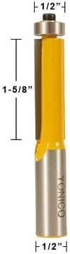 Yonico 14143 - Flush Trim Router Bit, Diameter: 1/2", Cutting Height: 1-5/8" - 1/2" Shank, 1/2 Inch - Image 3