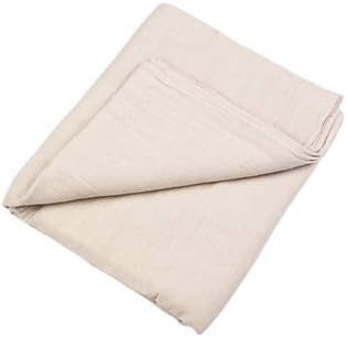 Large No Bleed Through Canvas Cotton Drop Cloth Poly Backed 5 x 12 for All Purpose Painters