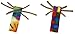 CAT DANCER Products Cat Chaser with Colorful Fleece, Interective Toy for Exercise (Pack of 6), 4 x 1.5 x 1 inches