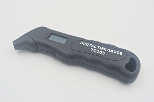 Puuli Black Portable Digital PSI Tire Pressure Meter Tester Gauge Mechanical Testing Wheel Air Tyre Press TPMS Measurement High Accuracy for Vehicle Car, Motorcycle and Bike with LCD Display