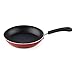 Cook N Home Nonstick Saute Fry Pan Skillet Set, 8, 9.5, and 11-Inch Kitchen Cooking Frying Saute Pan, Induction Compatible, Marble Red, 3-Piece
