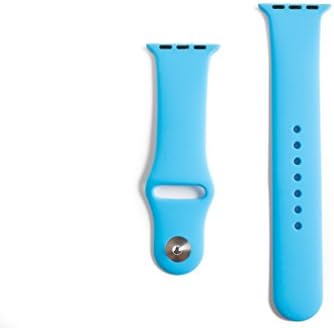 Gorillatronics Apple Watch Band 38mm High Performance Sport Silicon Replacement Band - Medium/Large - Blue