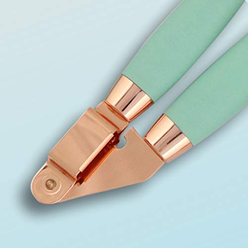 Mint Kitchen Accessories: Mint and Copper Kitchen Tool Set: Copper Tongs, Copper Whisk, Copper Grater, Copper Pizza Wheel, Copper Peeler, Copper Ice Cream Scooper, Copper Garlic Press Stainless Steel