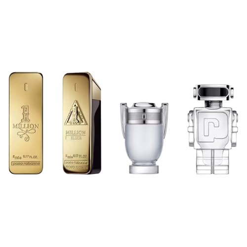 Paco Rabanne Men's Cologne Gift Set (4 x 5ml) Travel Variety