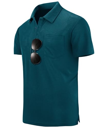 zitysport 3 Pack Polo Shirts Men Polo Golf Short Sleeve Quick Dry Breathable Men Regular Fit Shirts Polos Work Man Summer Sport T-Shirt Man