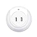 Ashbringer LED Plug in Night Light with Dual Port USB Wall Charger ,Nightlight with Dusk to Dawn Sensor for Bedroom Hallway Bathroom Living Room (white)
