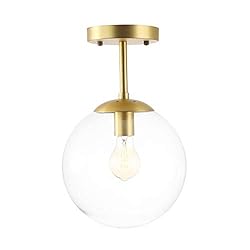 Light Society Zeno Globe Semi Flush Mount Ceiling