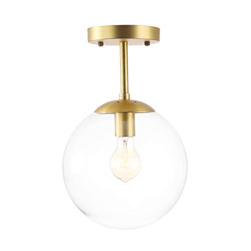 Light Society Zeno Globe Semi Flush Mount Ceiling