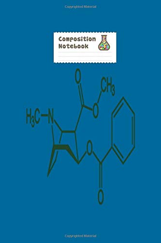 Notebook: cocaine crack molecule - 50 sheets, 100 pages - 6 x 9 inches