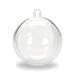 Darice, 1 Piece, 80 millimeter, Clear Plastic, Fillable Ornament Ball