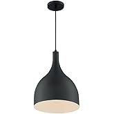 Nuvo Bellcap-1 Light Large Pendant in Nautical/Coastal Style-12 Inches Wide by 8.13 Inches High-Matte Black Finish -Tradit