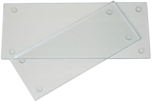 Glass fingerprint inking slab 4" x 10"