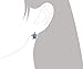 Sterling Silver Synthetic Blue Opal Turtle Stud Earrings