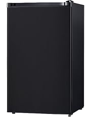 Midea WHS-160RB1 Single Reversible Compact Refrigerator, 4.4 Cubic Feet, Black