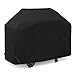 SunPatio Barbecue Grill Cover 65 Inch, Outdoor Heavy Duty Waterproof Charcoal Gas Grill Cover, Fade Resistant, All Weather Protection Compatible for Weber Charbroil Nexgrill and More, Black