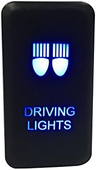 Amazon 1個 Driving Lights ブルースイッチ プッシュスイッチ 配線ハーネス付きトヨタ車汎用 Ledライトon Offスイッチ プッシュスイッチ バイク電装用スイッチ 車 バイク