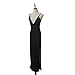 Flymall Deep V-neck Backless Strap Maxi Tank Split Side Dress(L,Black)