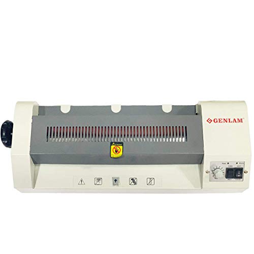 GENLAM Lamination Machine GS092 A3 A4 Size for Professional Home/Office Hot/Cold Laminator for Laminating ID Card/Photos/Certificates (Metal Body)