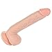 Comfywnad Realistic Penis Dildo with Balls, Flesh, 19.2 Ounce