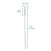Drinking Straw Brush Set, AIEVE 10 Pack 8 inch Stainless Steel Drinking Straw Cleaning Brushes Set Tube Brush Pipe Brush Reusable Cleaner Brush Long Nylon Bristles for Straws and Bottles