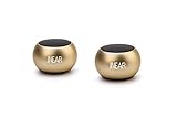 Wireless Bluetooth Speakers Micro Premium Set Of 2 With TWS – True Wireless Stereo Technology, Sleek, Portable & Compact Sound System For Android & iOS, Aluminum Body, Crystal Clear & Loud Audio