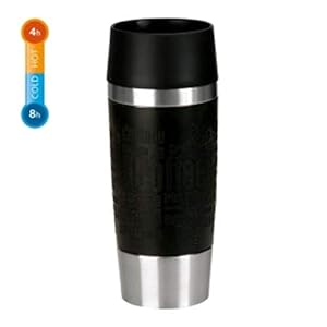 EMSA 513357 Travel Mug Standard Design, Thermobeker, Zwart, 360 ml