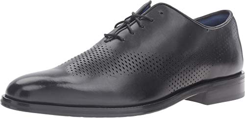Cole Haan Men's Washington Grand Laser Wing Oxfords, Black/Bristol Blue Energy,…