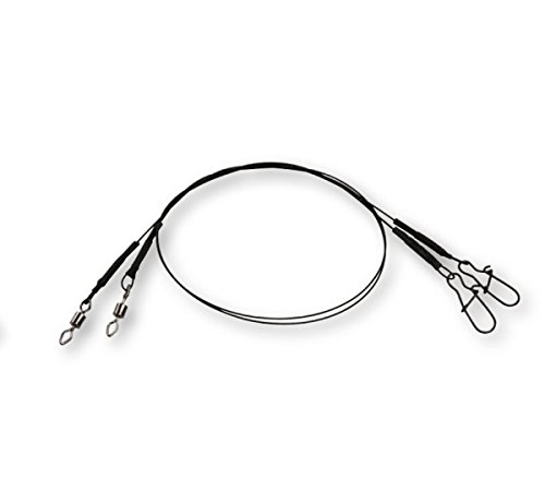 DAM Fz Effzett Coated Core7 Spin Leader 30cm 7kg 56413 Stahlvorfach Vorfach zum Blinkern Gummifischangeln