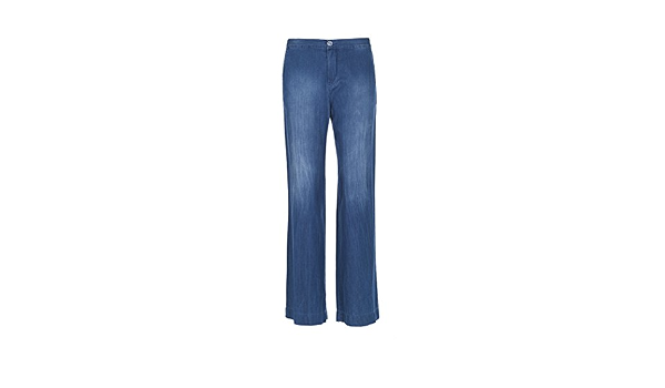 Cowest pantalon mujer denim fino amplio verano cintura alta | A6634R VIKY  (42): Amazon.es: Ropa