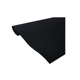 PRC Marine Upholstery Durable Un-Backed Automotive Trim Carpet 72" x 36" Mini Roll (Black)