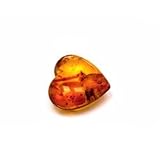 Baltic Cognac Color Amber Good Heart Small Gemstone