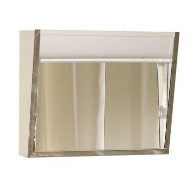 American Pride 700L Aluminum Medicine Cabinet, 2 Lite, No Outlet, 24" x 5 1/2" x 18"