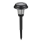 Lixada 2 Modes Solar Powered Light Sensor Electric Mosquito Pest Bug Insect Moth Repellent Killer Lamp LED Trapping Lantern for Outdoor Garden Courtyard Lawn Yard