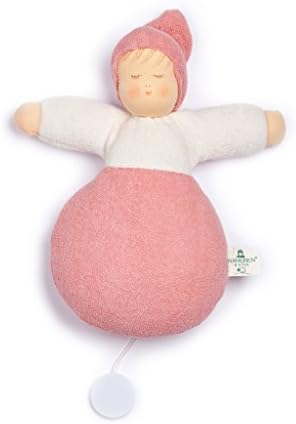 Nanchen Organic Cotton Musical Doll 9" (Pink)