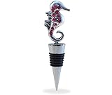 Puzzled Cheers Metal Wine Stopper, Sea Horse