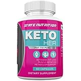 Keto Her - Burn Fat Instead of Carbs Ketogenic Weight Loss Formula by State Nutrition - Reach Ketosis Quickly with Keto Her - Ketogenic Supplement Formulated for Women - 60 Capsules