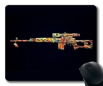 Yanteng Grand Tapis De Souris De Jeu Fronde Darme à Feu Fond Cool