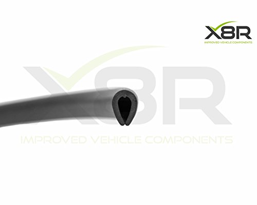Medium Black Rubber U Channel Edging Edge Protect Protection Trim Seal Flexible Part: X8R0110