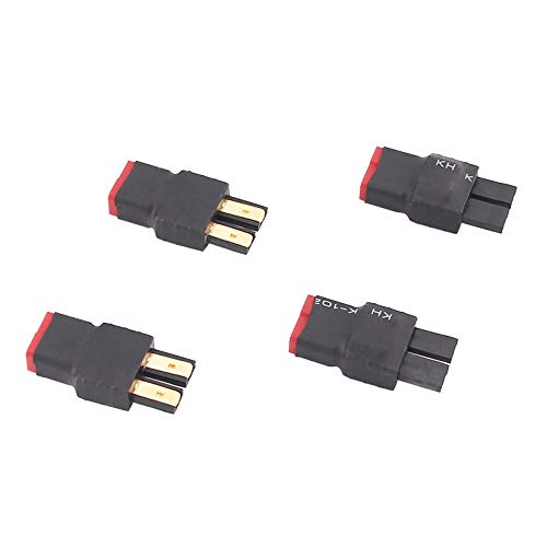 BDHI 4pcs Male TRX Traxxas to Female Deans Connector Adapter for LiPo Slash(BDHI-17)