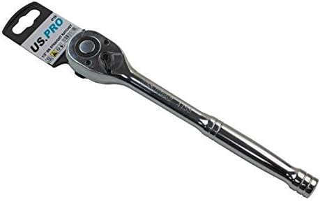 US PRO 1/2 Dr Quick Release Straight Ratchet 4158 72 Teeth Chrome Vanadium