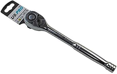 US PRO 1/2 Dr Quick Release Straight Ratchet 4158 72 Teeth Chrome Vanadium