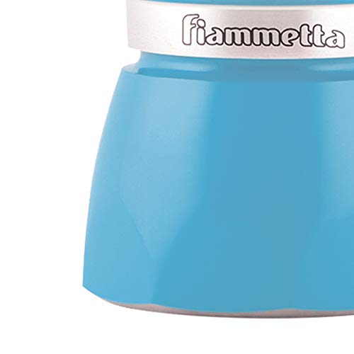 Bialetti 4631 Espressokocher "Fiammetta" für 1 Tasse in Aluminium, Hellblau, 30 x 20 x 15 cm – Bild 4